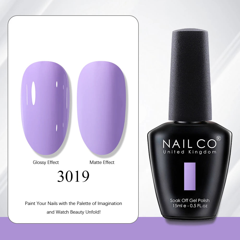 NAILCO 15ml Red Brown Color Series Gel Varnish LED Nails Art Manicure Coffee UV Gel Nail Polish Summer DIY Gellak Design Lacquer