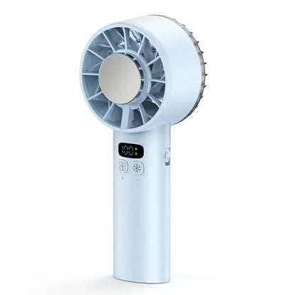 TINSOL Ice-cooling high-speed handheld fan portable mini fan, suitable for travel, camping, and outdoors