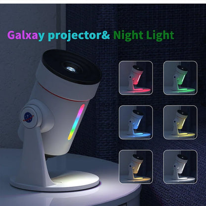Planetarium Galaxy Ceiling Projector for Bedroom with HD Wider Projection Image Ceiling Lights 360° Rotation 1/2/4Timer