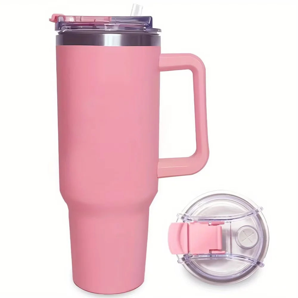 40oz Insulated Stainless Steel Tumbler with Lid - Double-Walled, Reusable Water Bottle for All Seasons, Ideal Outdoor Travel Acc