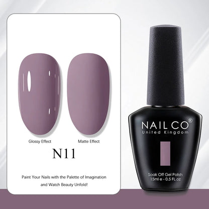 NAILCO 15ml Red Brown Color Series Gel Varnish LED Nails Art Manicure Coffee UV Gel Nail Polish Summer DIY Gellak Design Lacquer