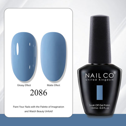 NAILCO 15ml Red Brown Color Series Gel Varnish LED Nails Art Manicure Coffee UV Gel Nail Polish Summer DIY Gellak Design Lacquer