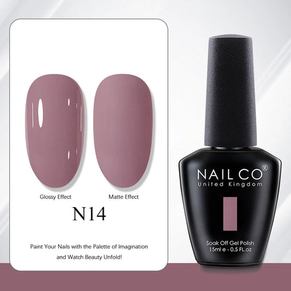 NAILCO 15ml Red Brown Color Series Gel Varnish LED Nails Art Manicure Coffee UV Gel Nail Polish Summer DIY Gellak Design Lacquer