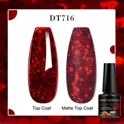 7ml Aurora Cat Magnetic Gel Nail Polish Blue Nails Sparkling Glitter Semi-Permanent Nail Art Soak Off UV Gel Varnish Manicure