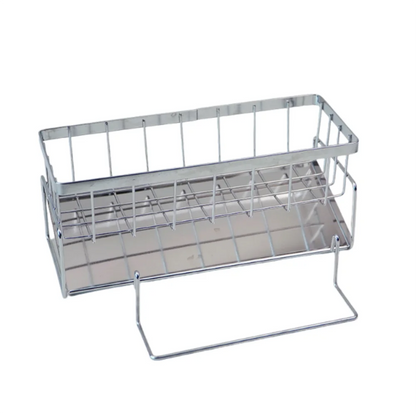 Stainless Steel Metal Sponge Holder Multi-Functional Space-Saving Sink Shelf Rust-Proof Automatic Drainage Sink Organizer Sink