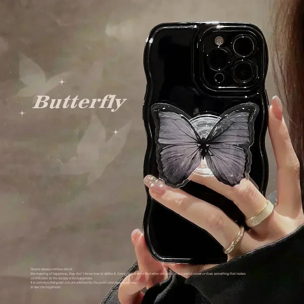 with Heart Holder Red Phone Cases with Holder For iPhone 16 Case 15 Pro Max 14 Plus 13 12 11 Griptok Case with Grip Socket