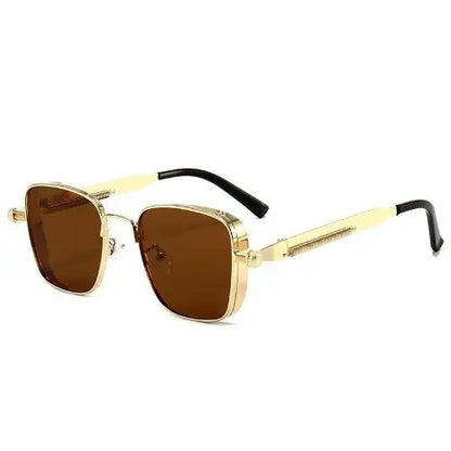 Fashion Sunglasses Men Women High End Driving Special Sun Glasses  Anti UV High Quality Metal Punk Trends Eyewear