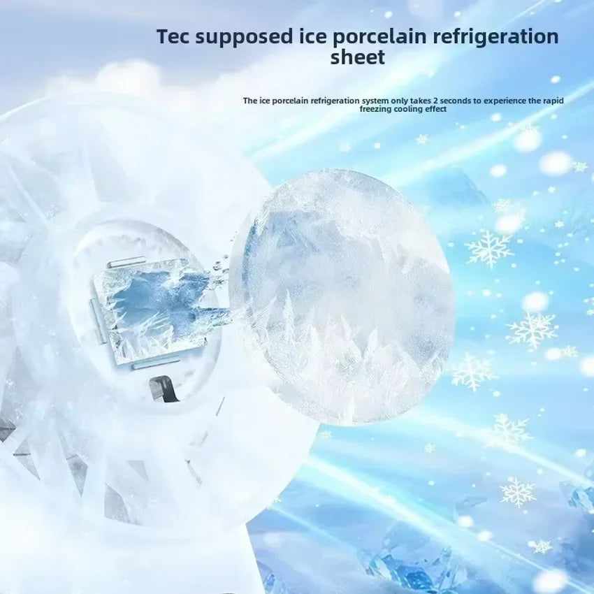 TINSOL Ice-cooling high-speed handheld fan portable mini fan, suitable for travel, camping, and outdoors