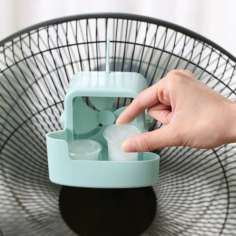 Electric Fan Cooling Storage Box Ice Storage Box Fast Cooling Portable With Hanging Hook Electric Fans Ice Holder