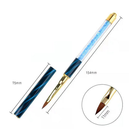 1PC Nails Art Brush Lines Stripe Flower Painting Drawing Pen Acrylic UV Gel Extension Grid Brush 3D Design Drawing Manicure Tool