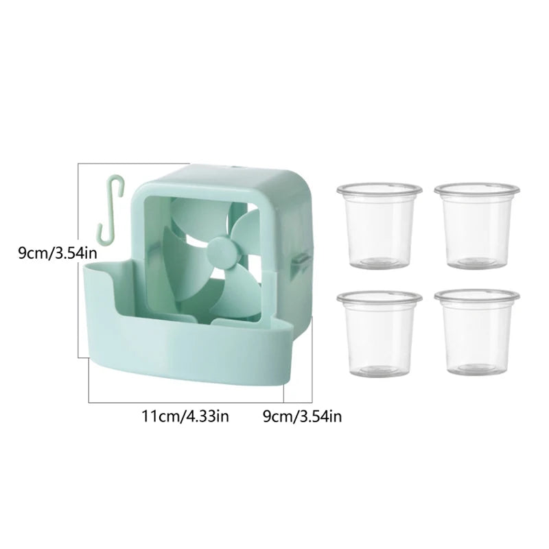Electric Fan Cooling Storage Box Ice Storage Box Fast Cooling Portable With Hanging Hook Electric Fans Ice Holder