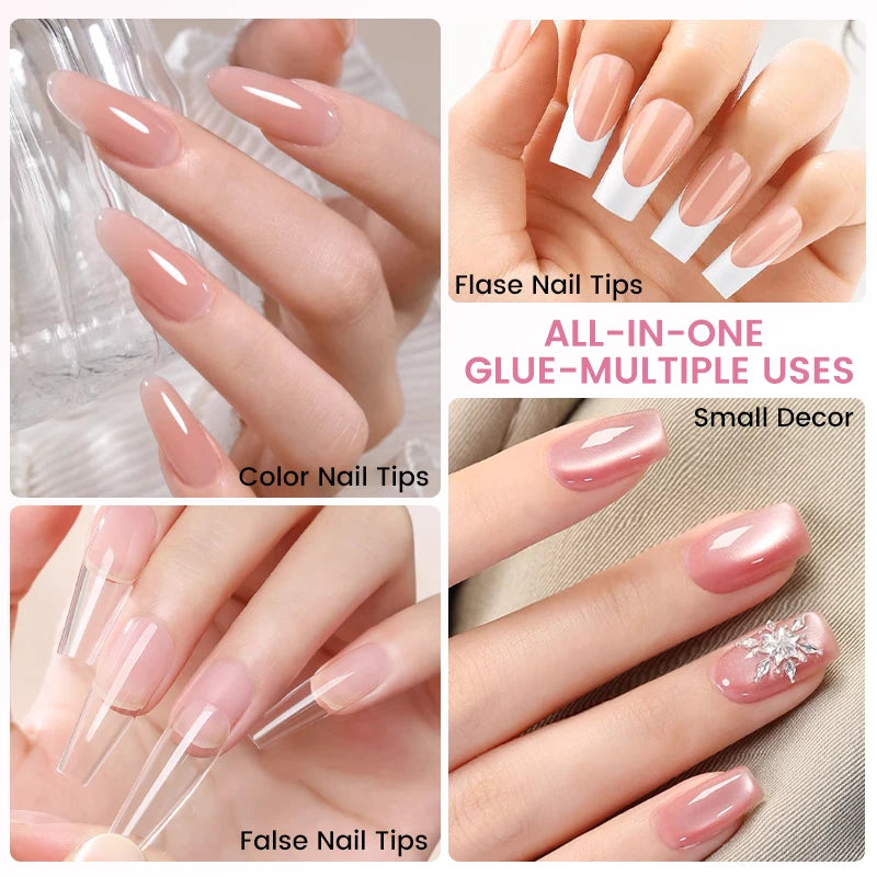 UR SUGAR 10ML Super Strong Nail Glue UV LED Glue For False Nail Tips Acrylic Nails Press On Nails Fake Nails Art Decoration
