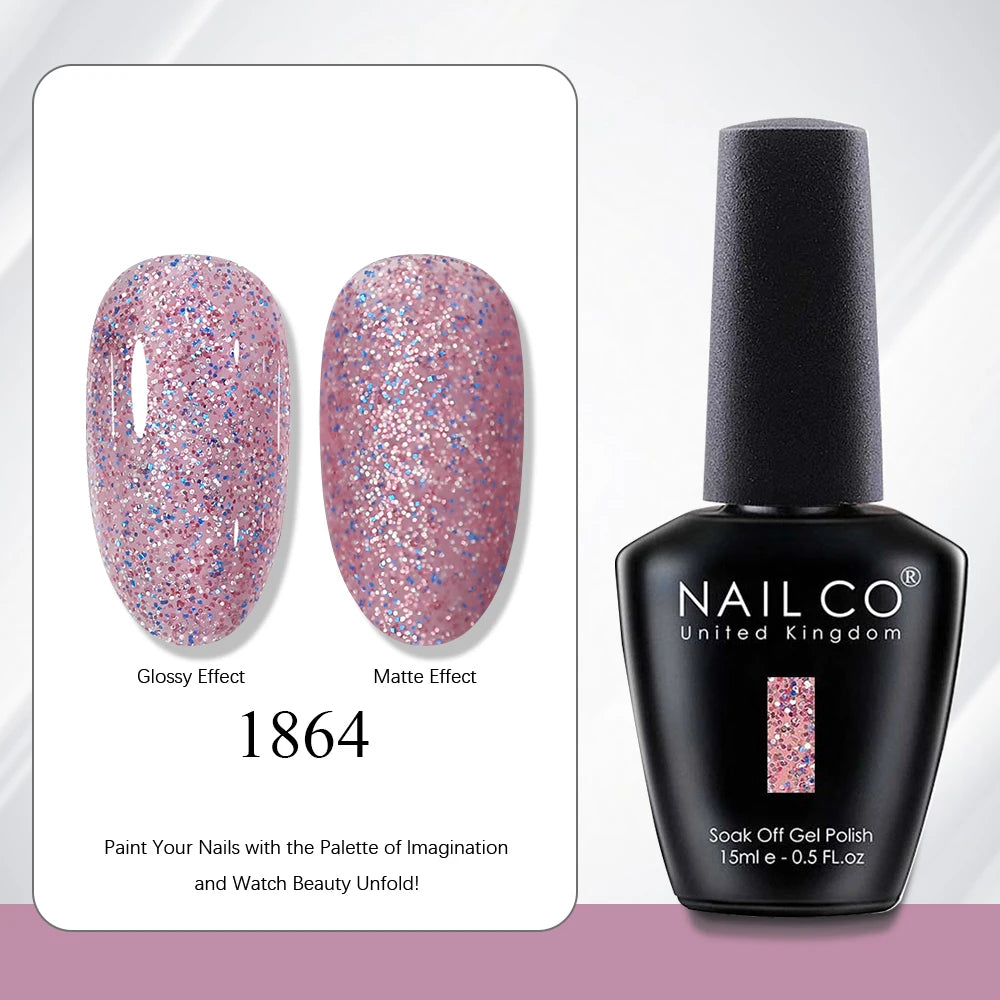 NAILCO 15ml Red Brown Color Series Gel Varnish LED Nails Art Manicure Coffee UV Gel Nail Polish Summer DIY Gellak Design Lacquer