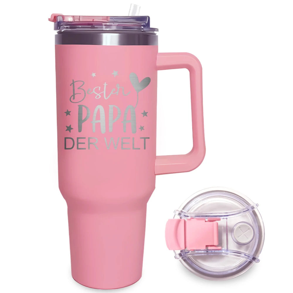 40oz Insulated Stainless Steel Tumbler with Lid - Double-Walled, Reusable Water Bottle for All Seasons, Ideal Outdoor Travel Acc