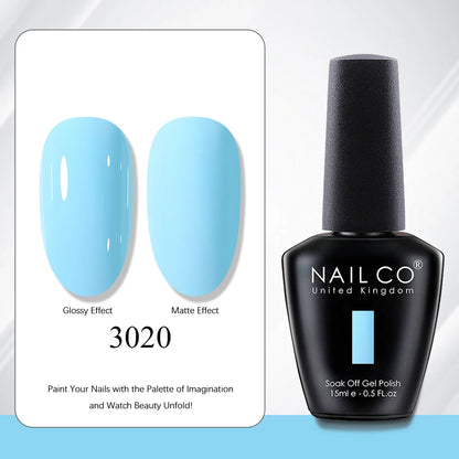 NAILCO 15ml Red Brown Color Series Gel Varnish LED Nails Art Manicure Coffee UV Gel Nail Polish Summer DIY Gellak Design Lacquer