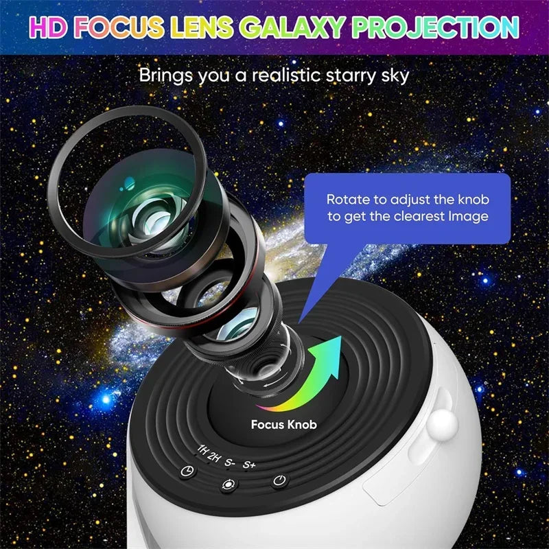 Planetarium Projector for Bedroom 13 in 1 Star Projector Galaxy Light， Ceiling Night Light Milky Way Mood Lighting with Timer
