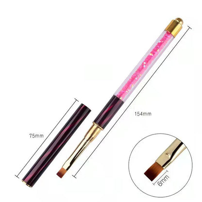 1PC Nails Art Brush Lines Stripe Flower Painting Drawing Pen Acrylic UV Gel Extension Grid Brush 3D Design Drawing Manicure Tool