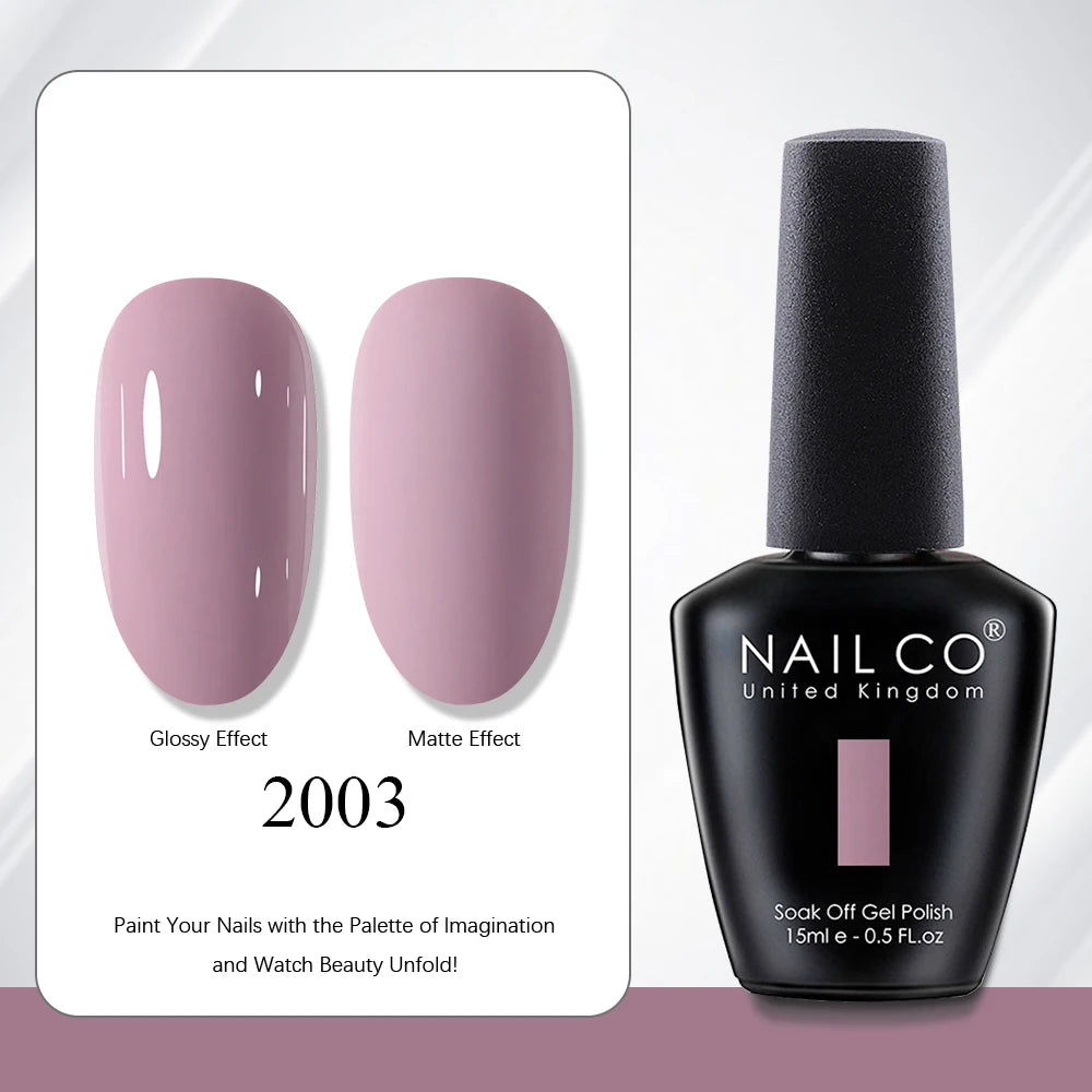 NAILCO 15ml Red Brown Color Series Gel Varnish LED Nails Art Manicure Coffee UV Gel Nail Polish Summer DIY Gellak Design Lacquer