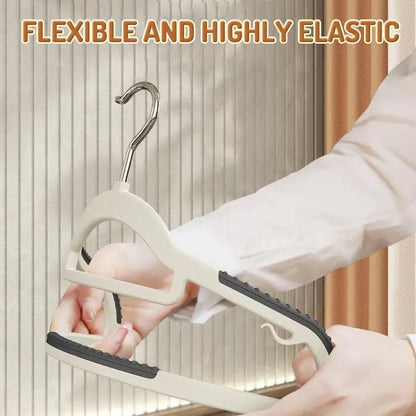 10 Piece Set Of Heavy-Duty Dry And Wet Hangers With Anti Slip Pads Saving Space
