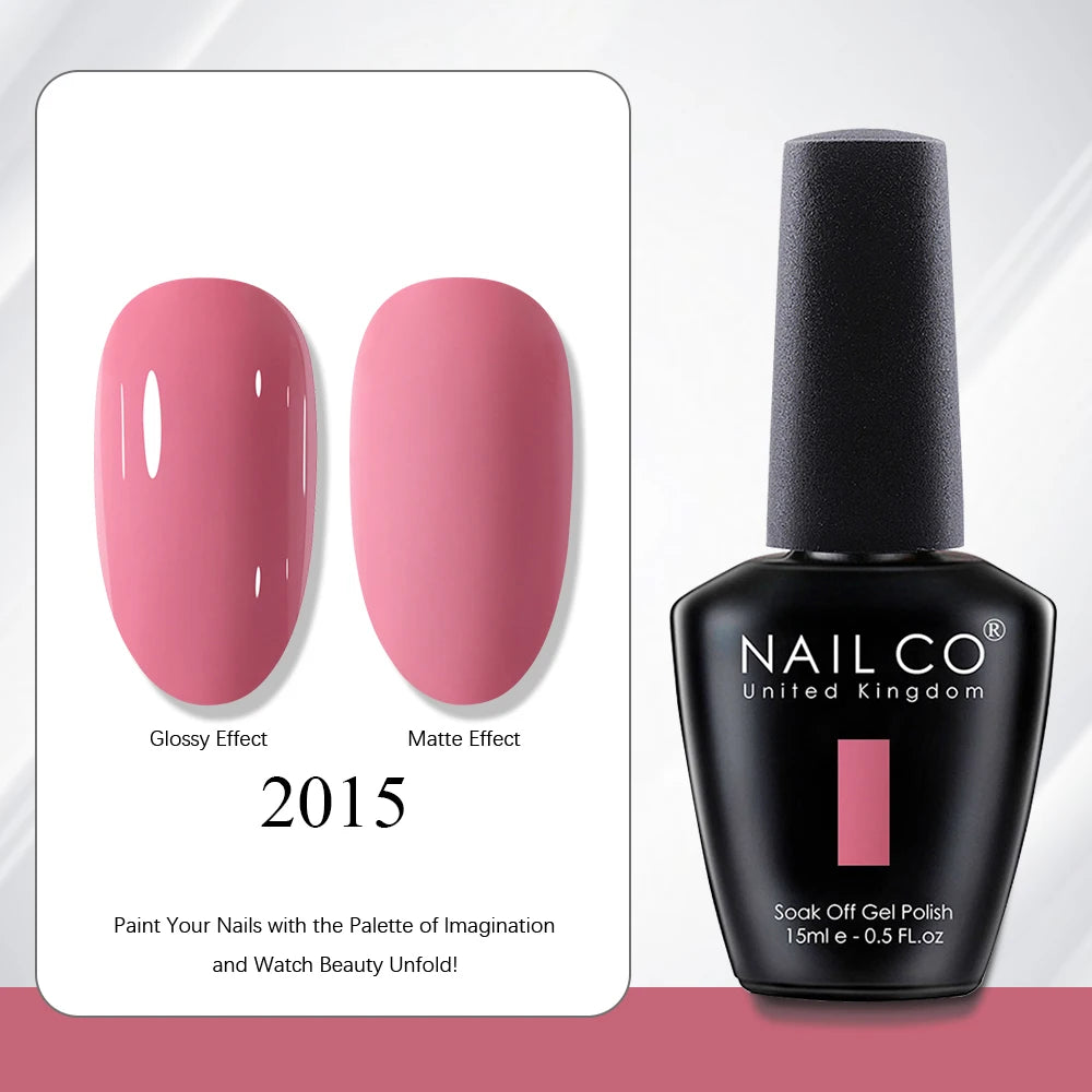 NAILCO 15ml Red Brown Color Series Gel Varnish LED Nails Art Manicure Coffee UV Gel Nail Polish Summer DIY Gellak Design Lacquer